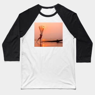 Cone Sunset. Baseball T-Shirt